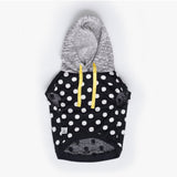 Black Polka Dot Hoodie
