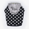 Black Polka Dot Hoodie